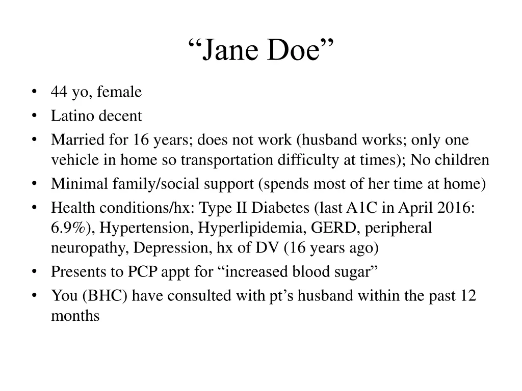 jane doe