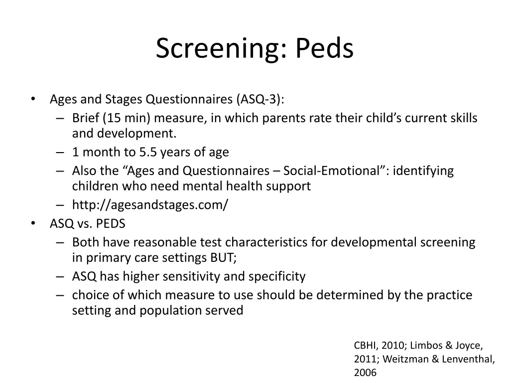 screening peds 1