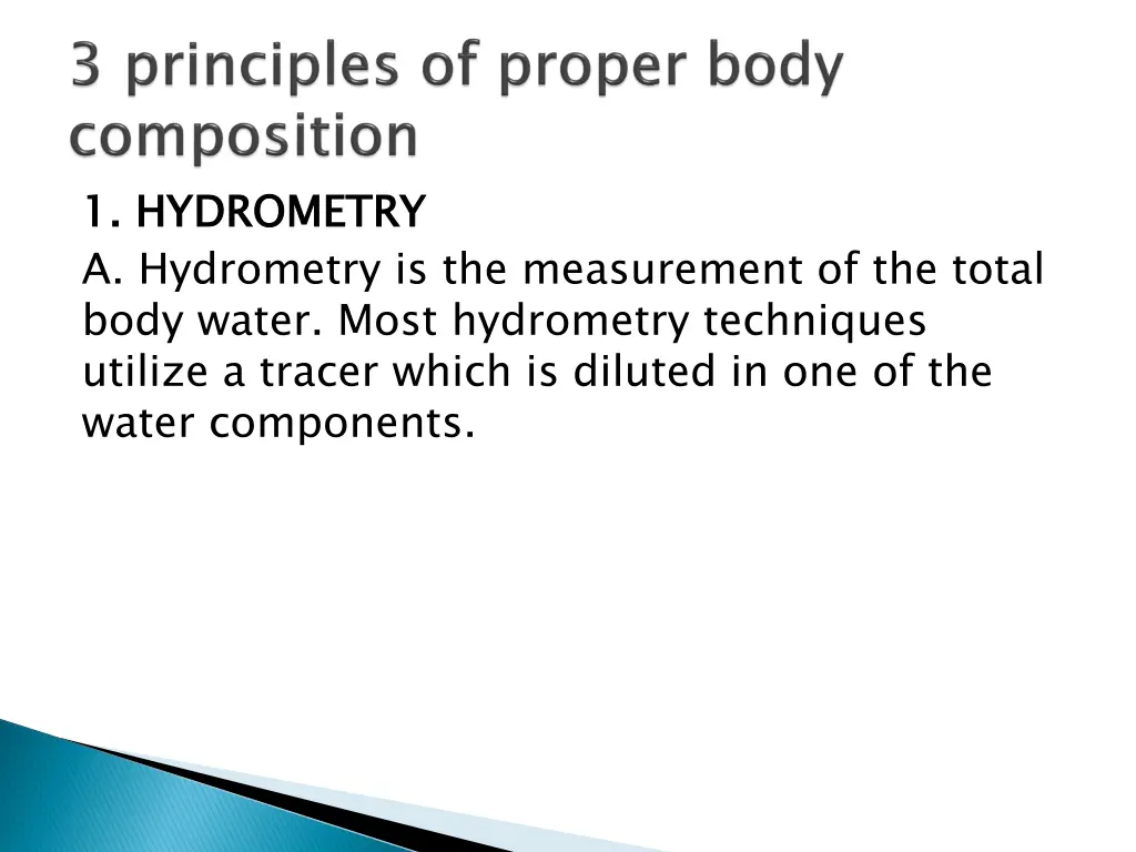 1 hydrometry a hydrometry is the measurement