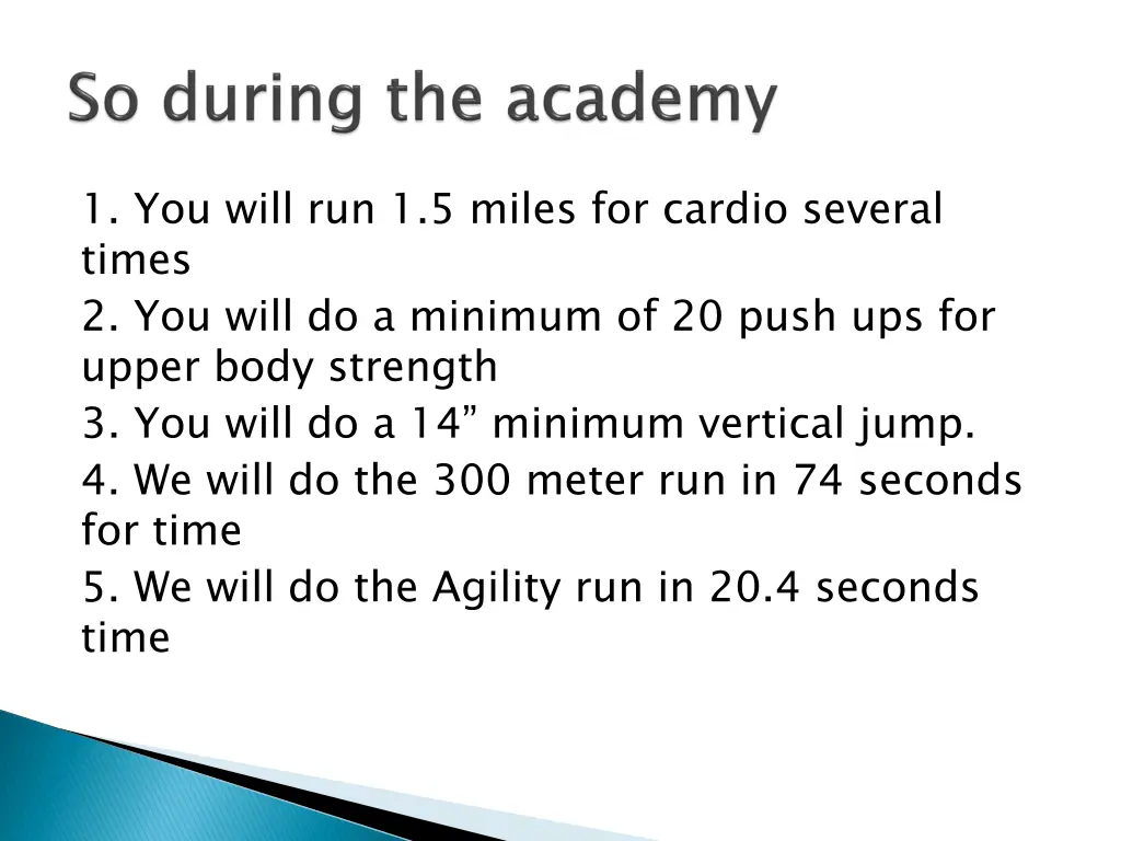 1 you will run 1 5 miles for cardio several times