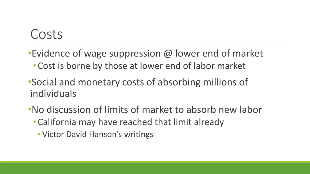 costs evidence of wage suppression @ lower