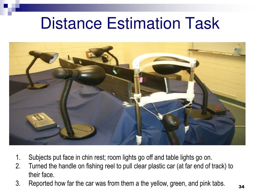 distance estimation task