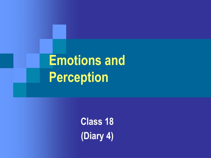 emotions and perception