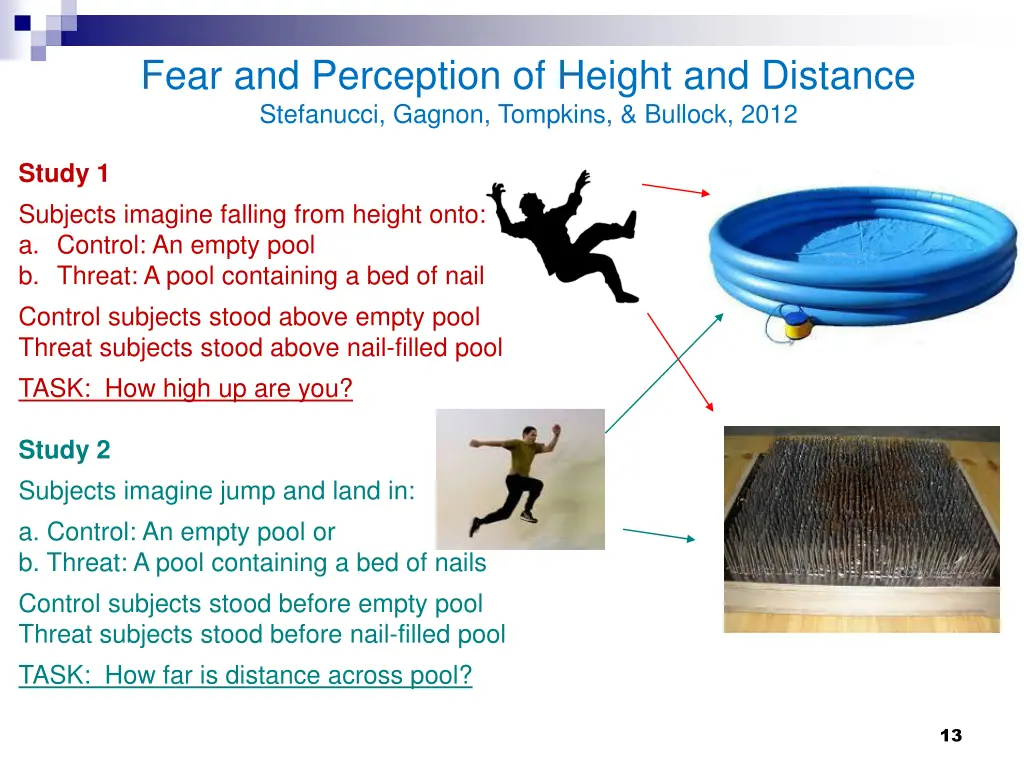 fear and perception of height and distance