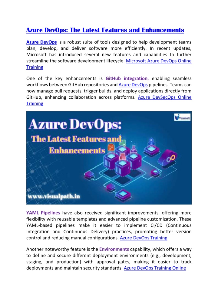 azure devops the latest features and enhancements