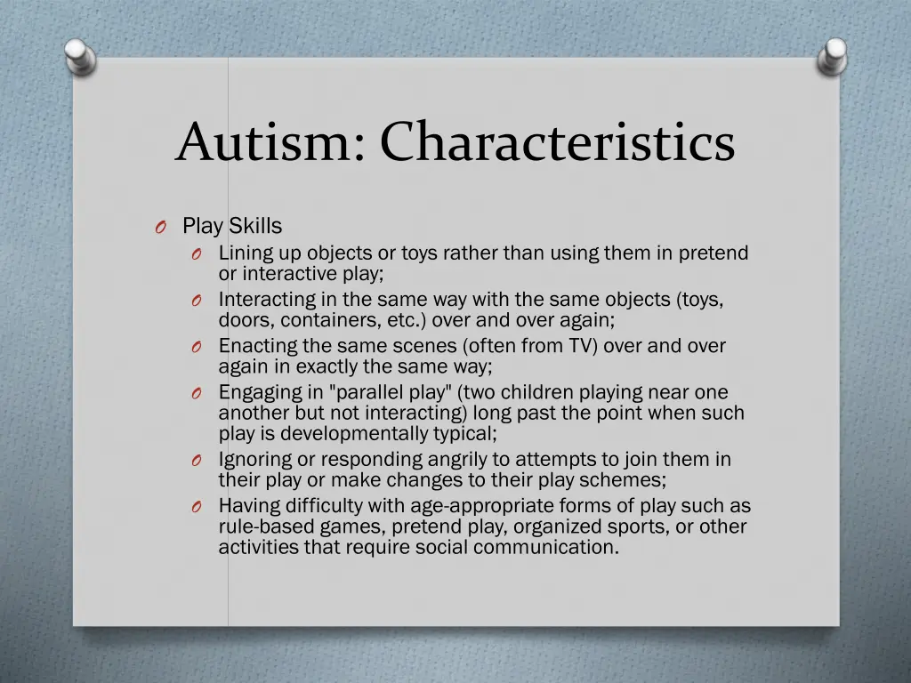 autism characteristics 1