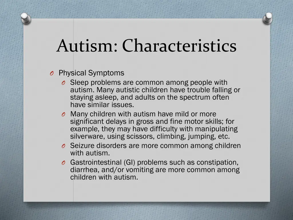 autism characteristics 3