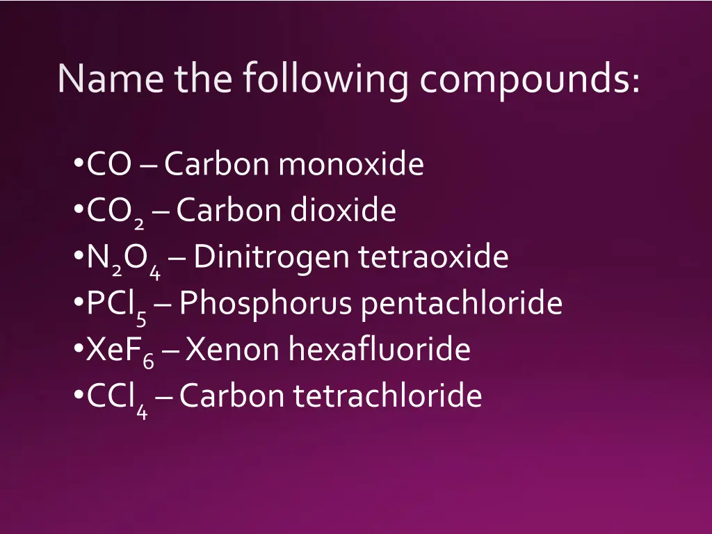 name the following compounds 3