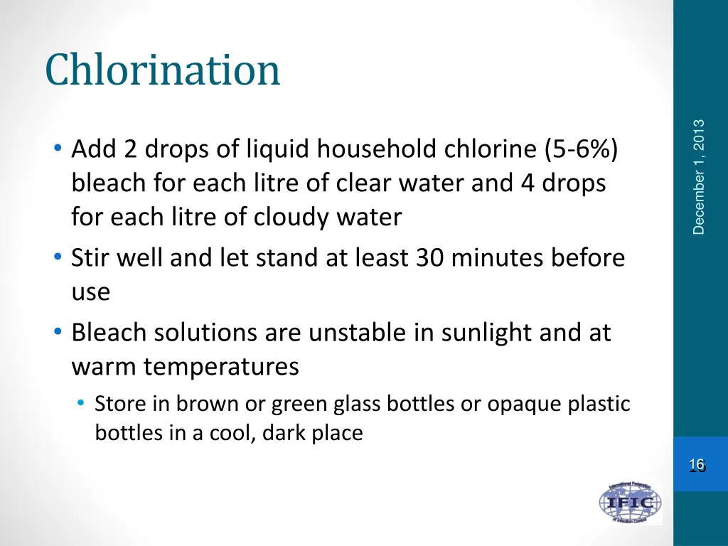 chlorination