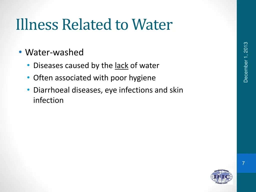 illness related to water 1