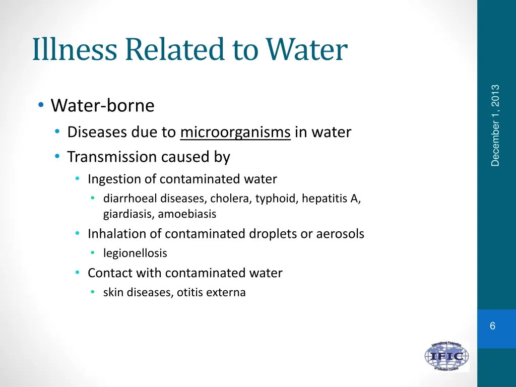 illness related to water