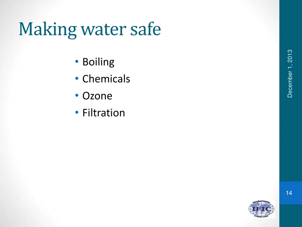 making water safe