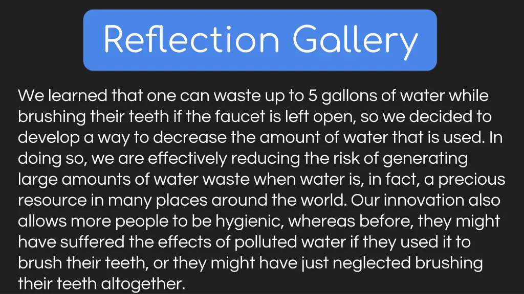 reflection gallery