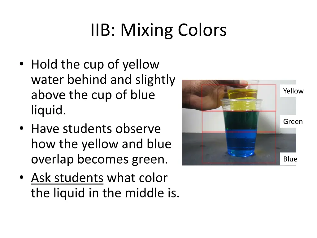 iib mixing colors