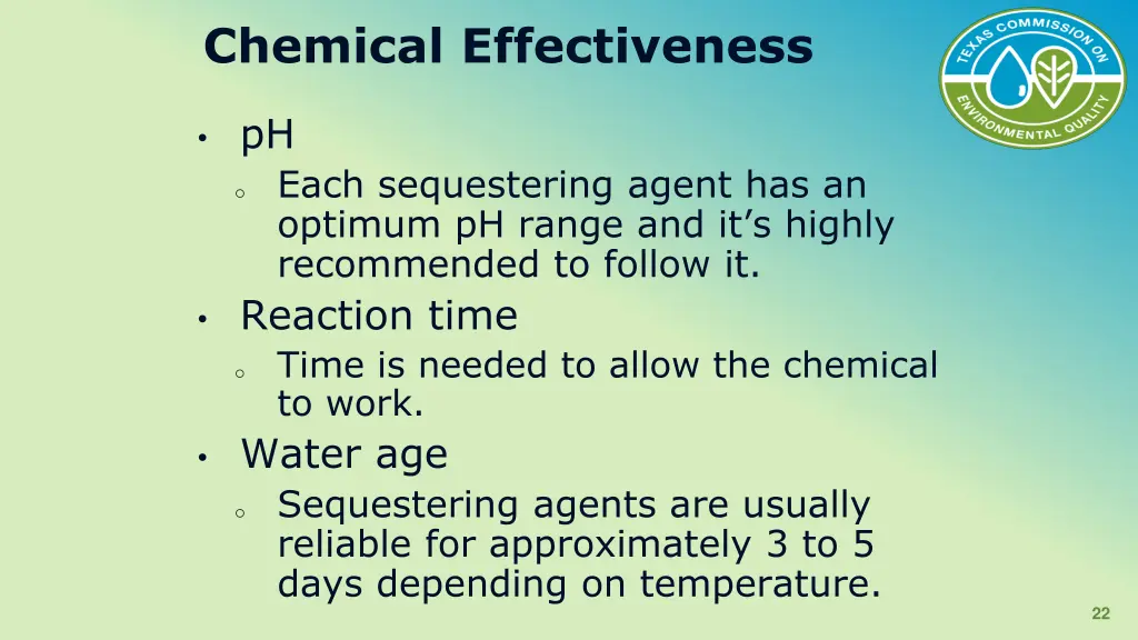 chemical effectiveness 1