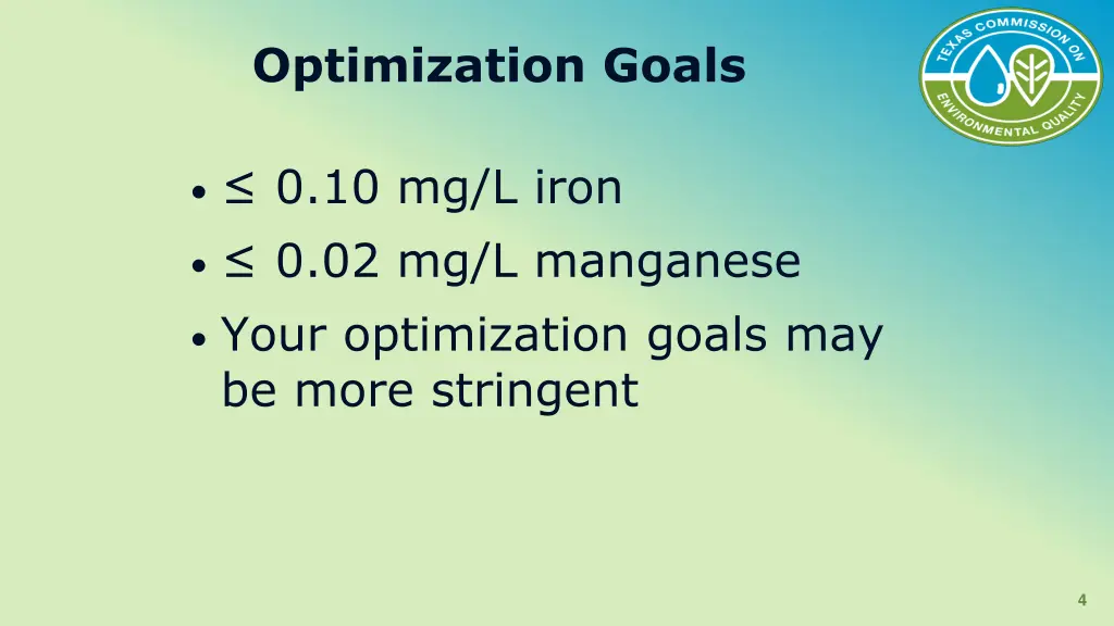 optimization goals