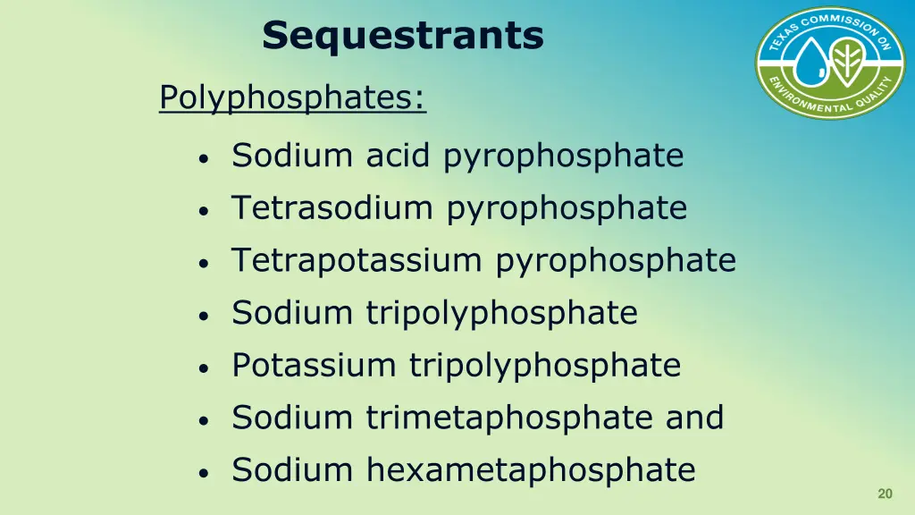 sequestrants