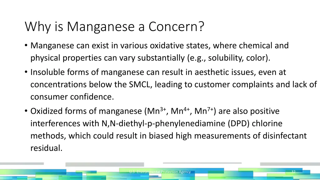 why is manganese a concern 1