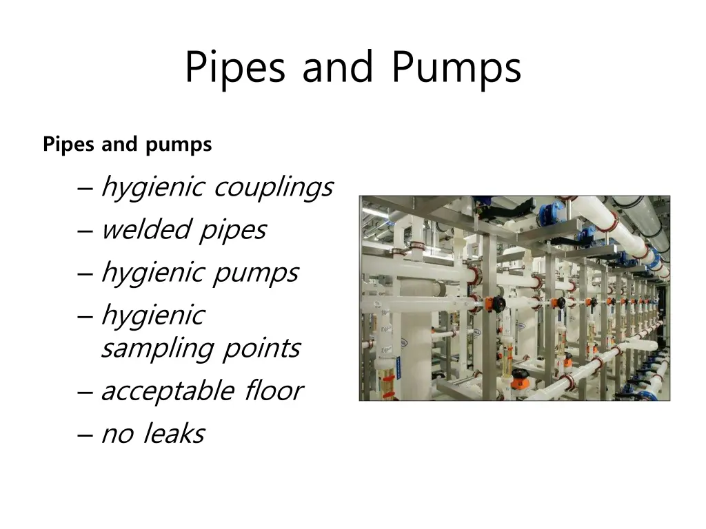 pipes and pumps