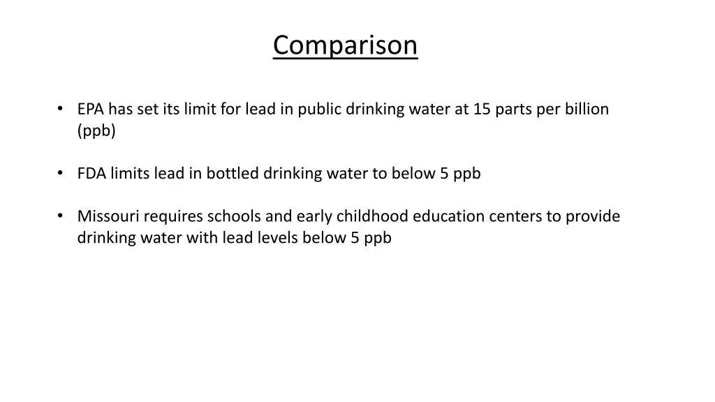 comparison