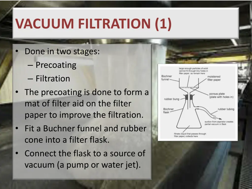 vacuum filtration 1