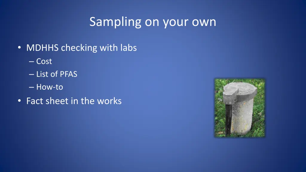 sampling on your own