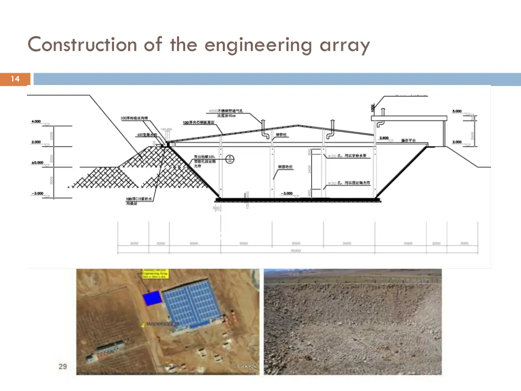 construction of the engineering array