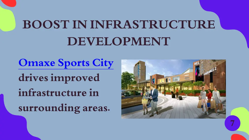 boost in infrastructure development omaxe sports