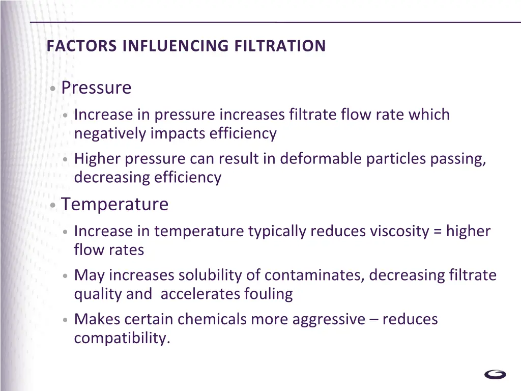 factors influencing filtration 1