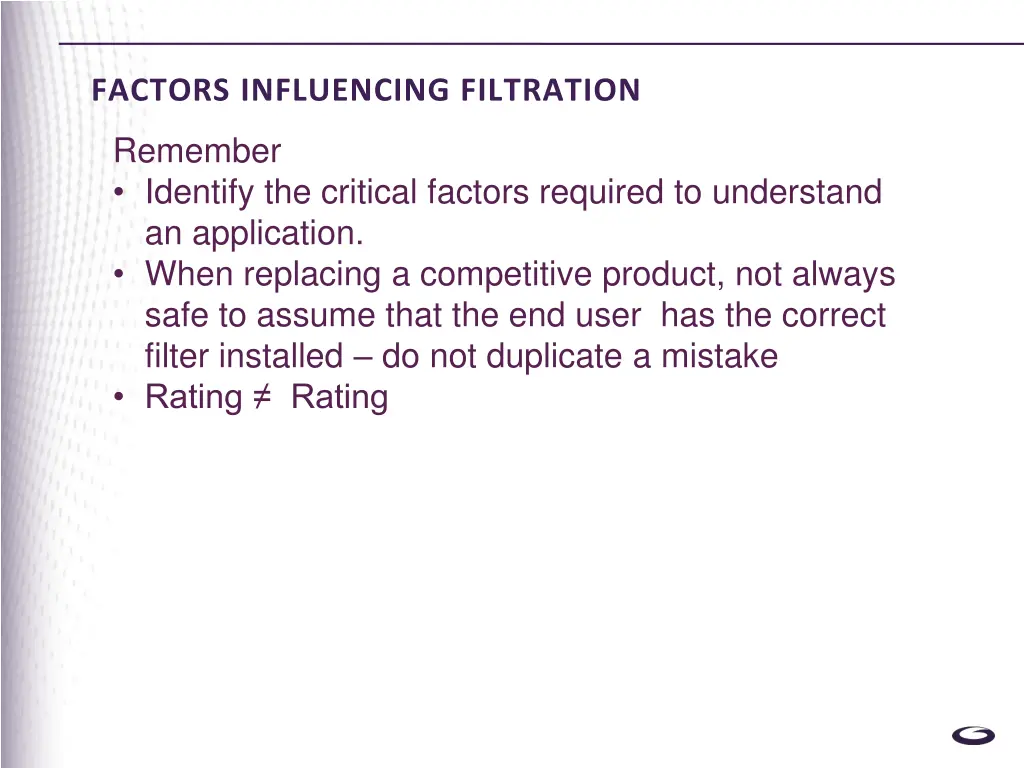 factors influencing filtration 2