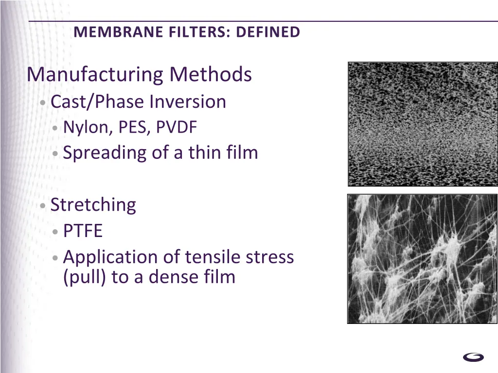 membrane filters defined 1