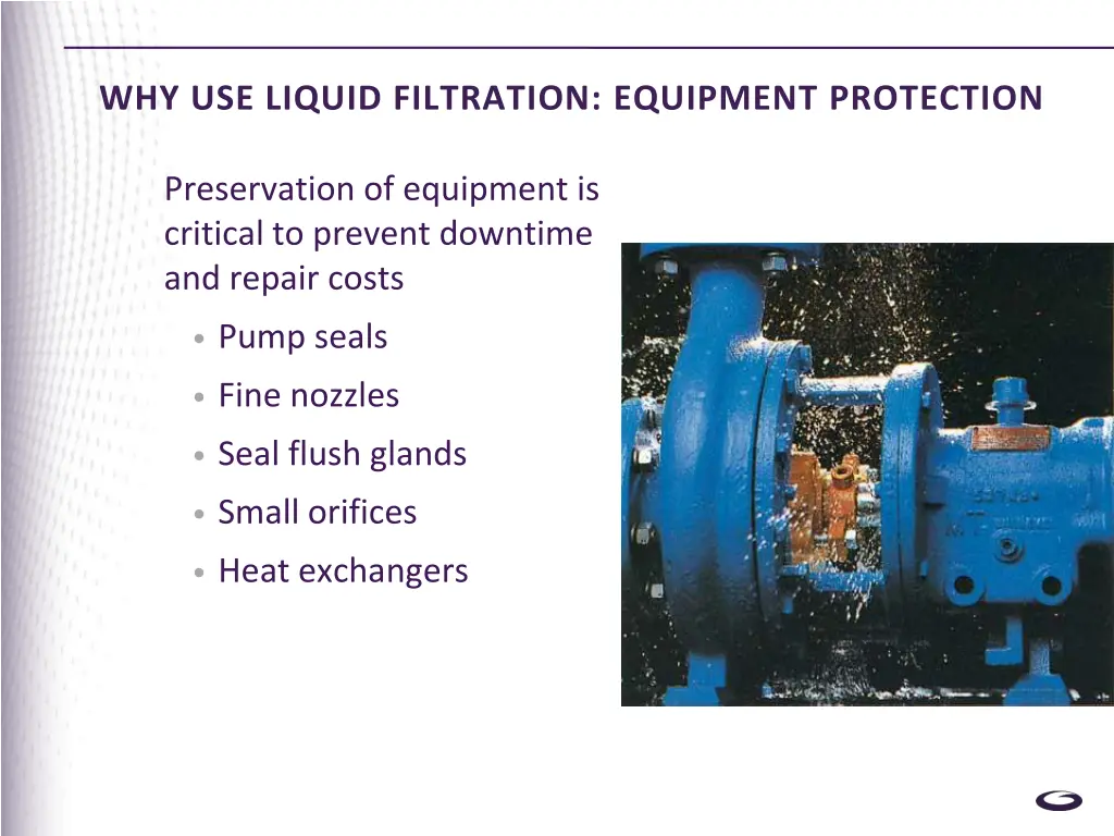 why use liquid filtration equipment protection