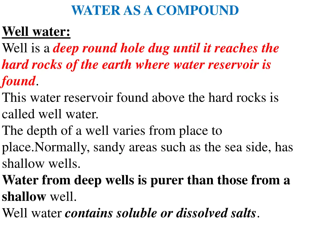 water as a compound 2