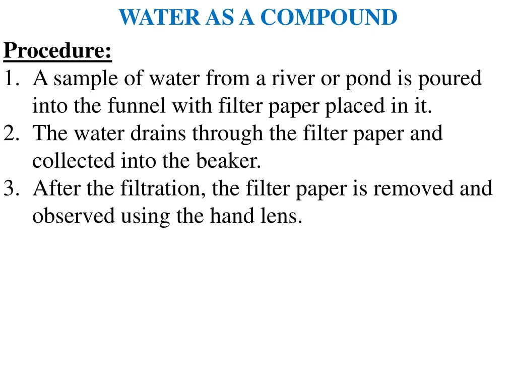 water as a compound 3