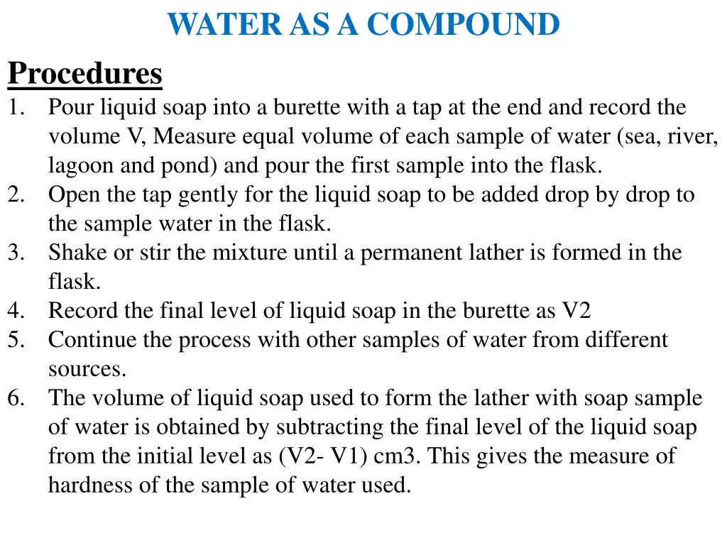 water as a compound 6