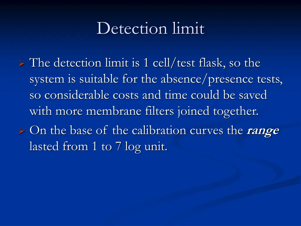 detection limit