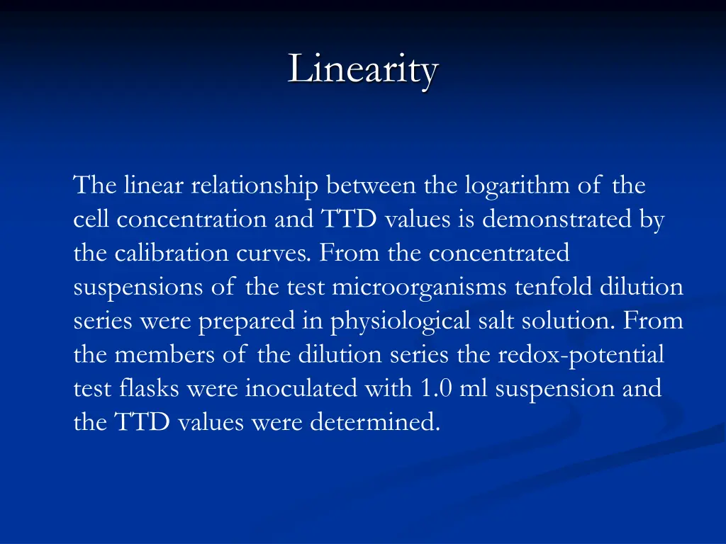 linearity