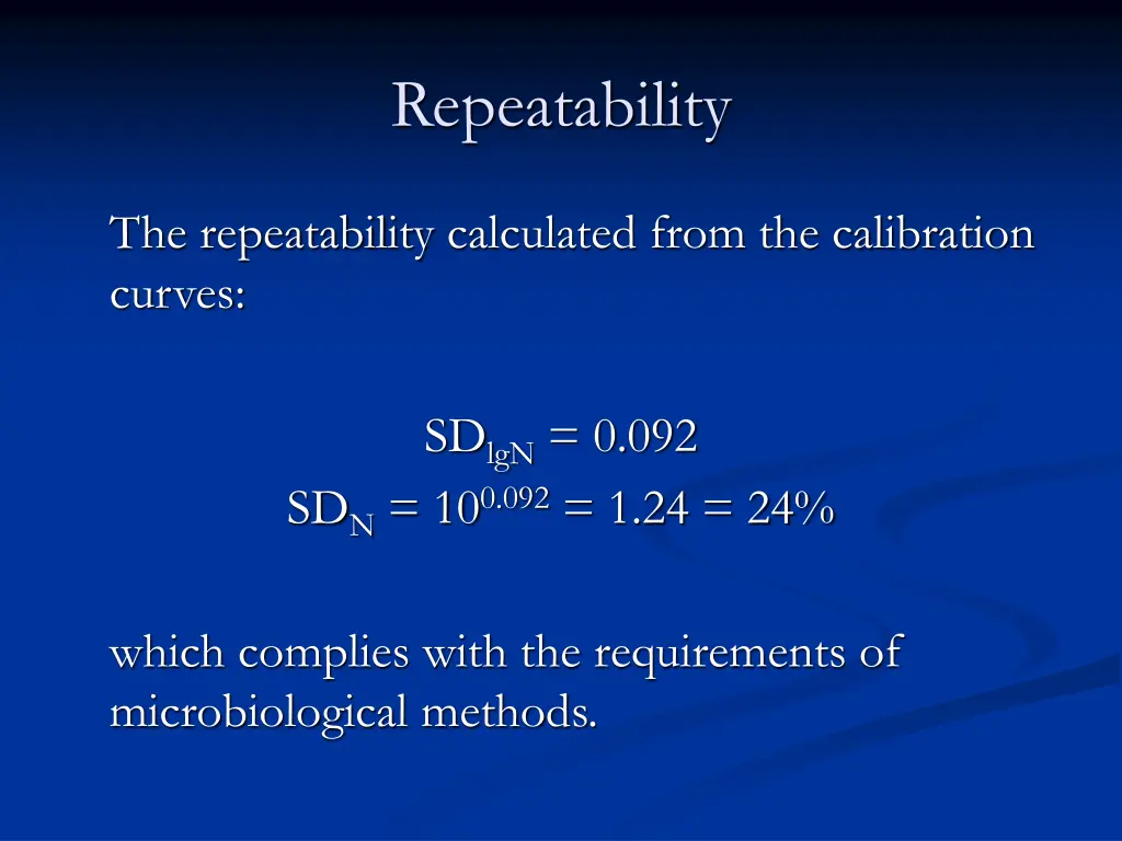 repeatability