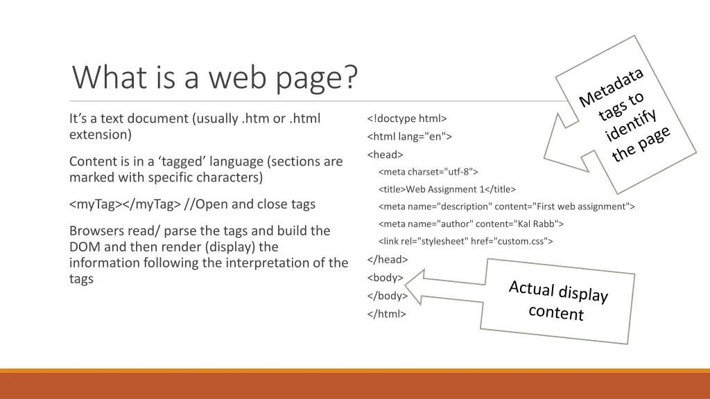 what is a web page