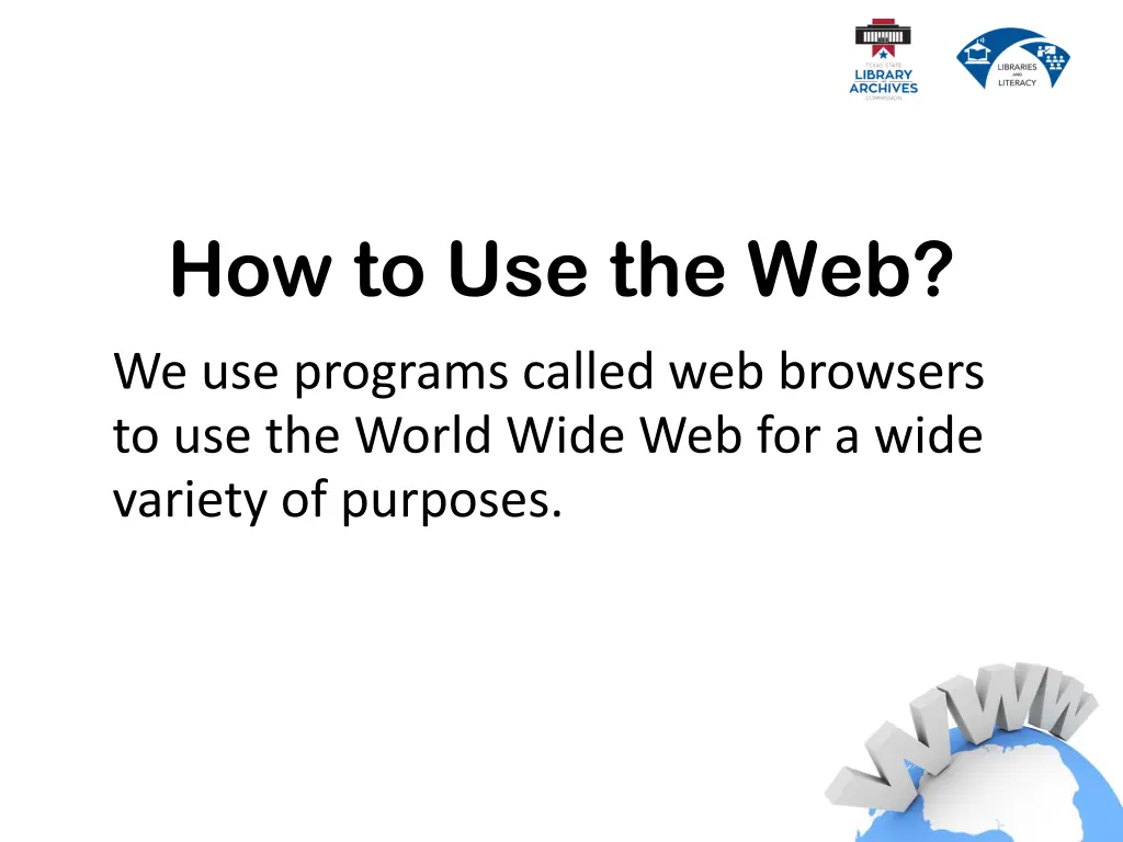 how to use the web