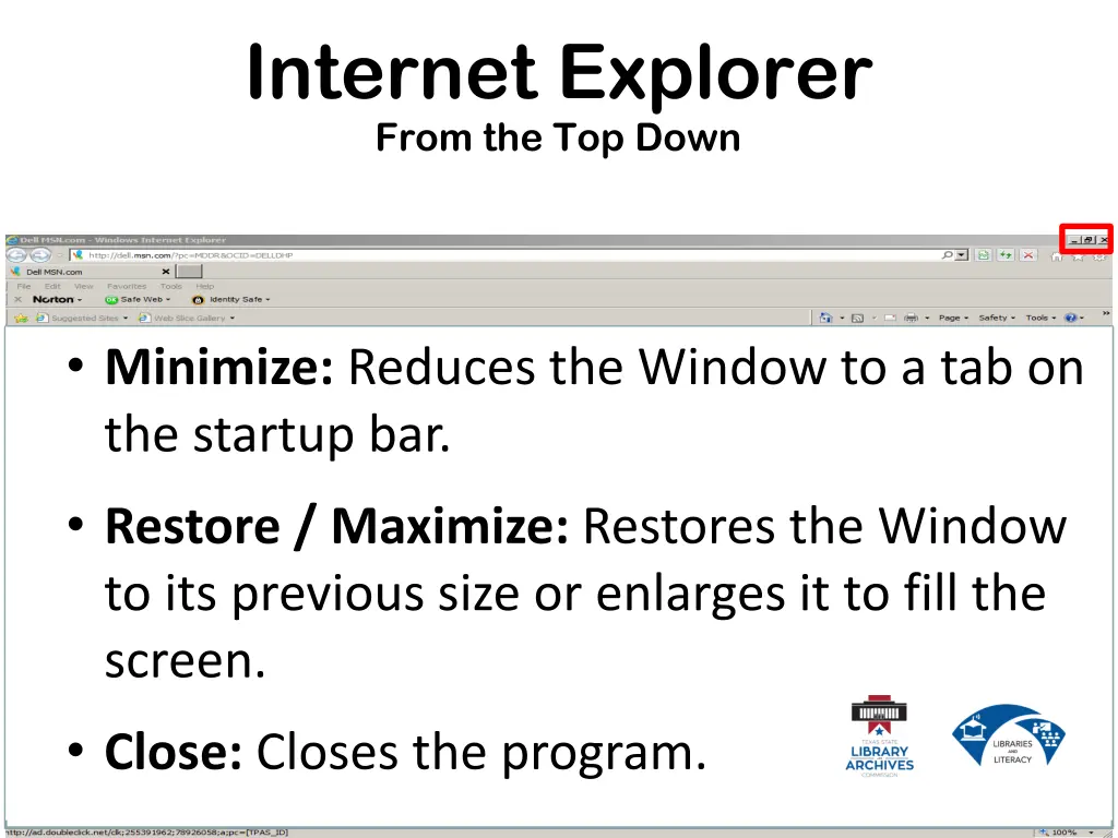 internet explorer from the top down 1