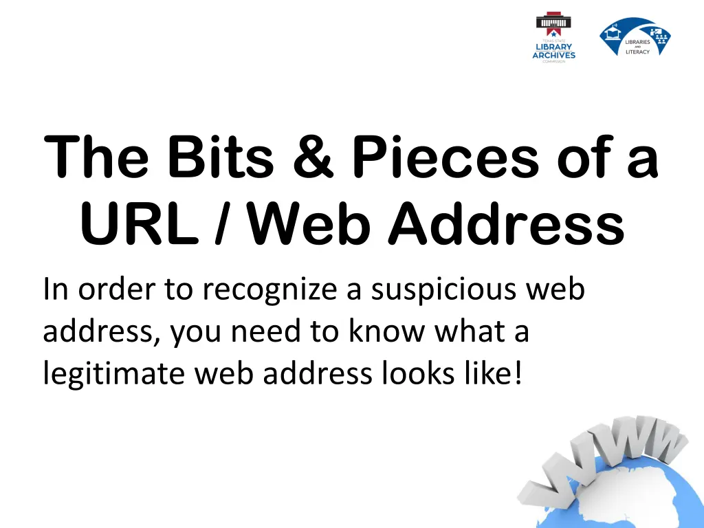 the bits pieces of a url web address in order