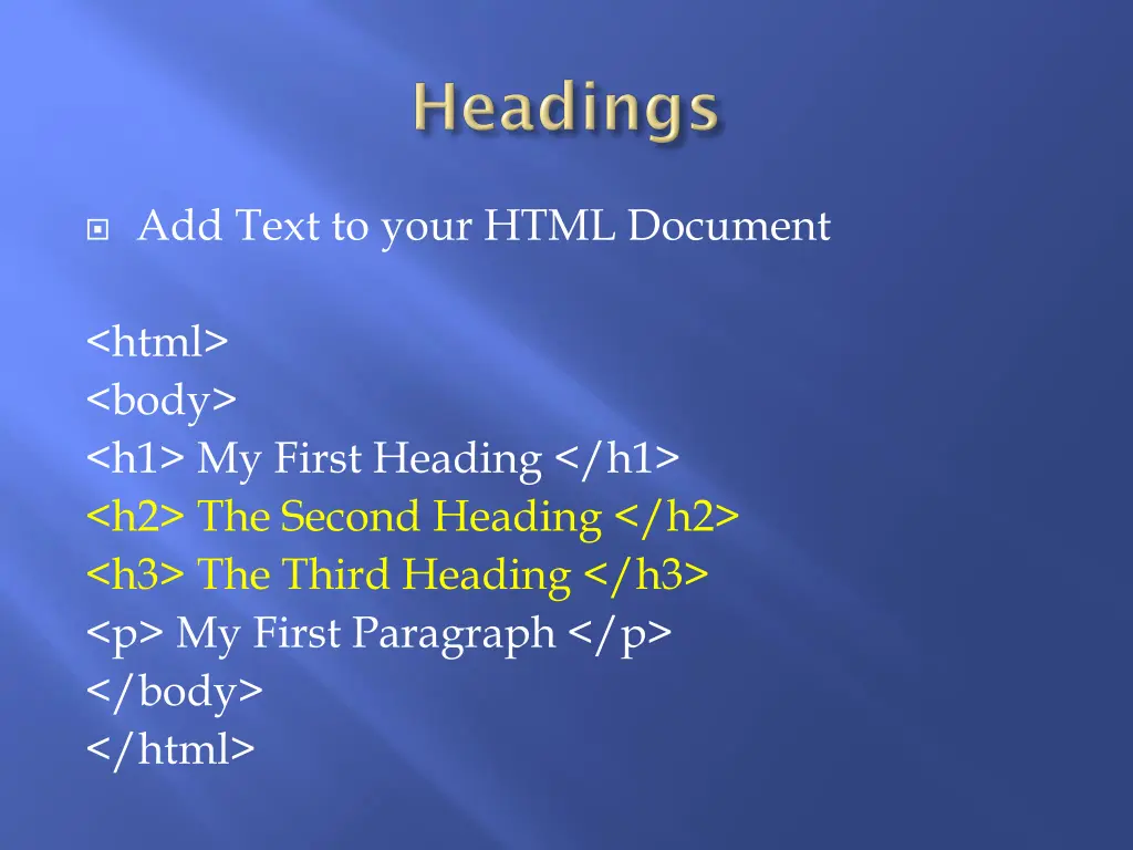 add text to your html document