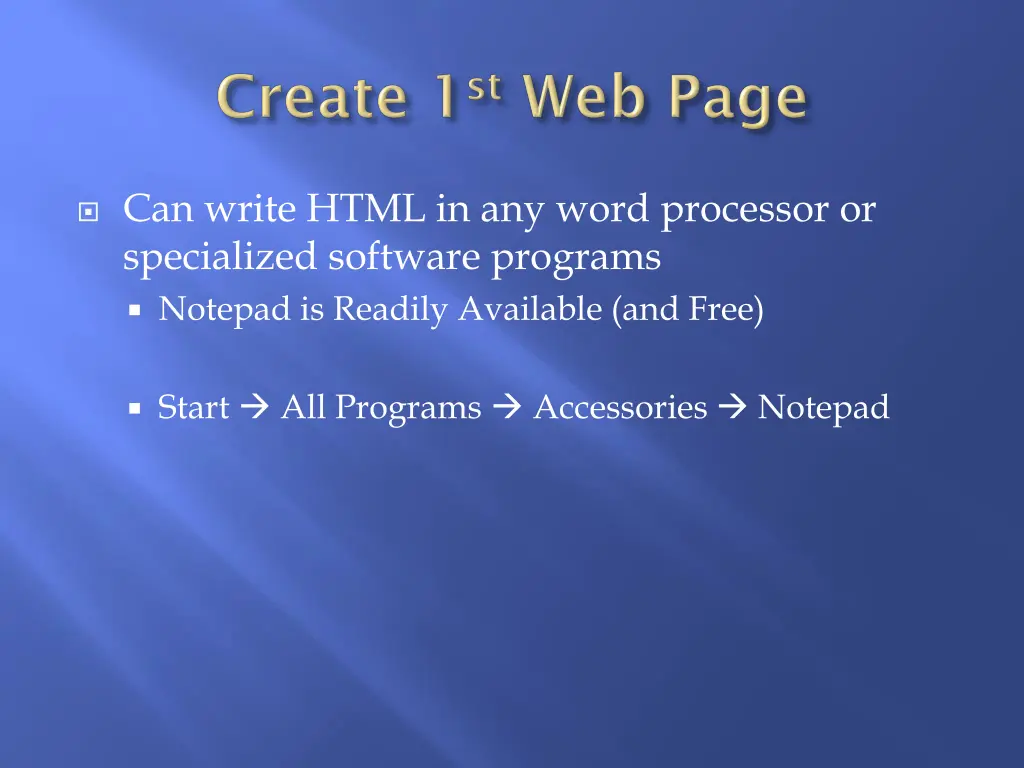 can write html in any word processor