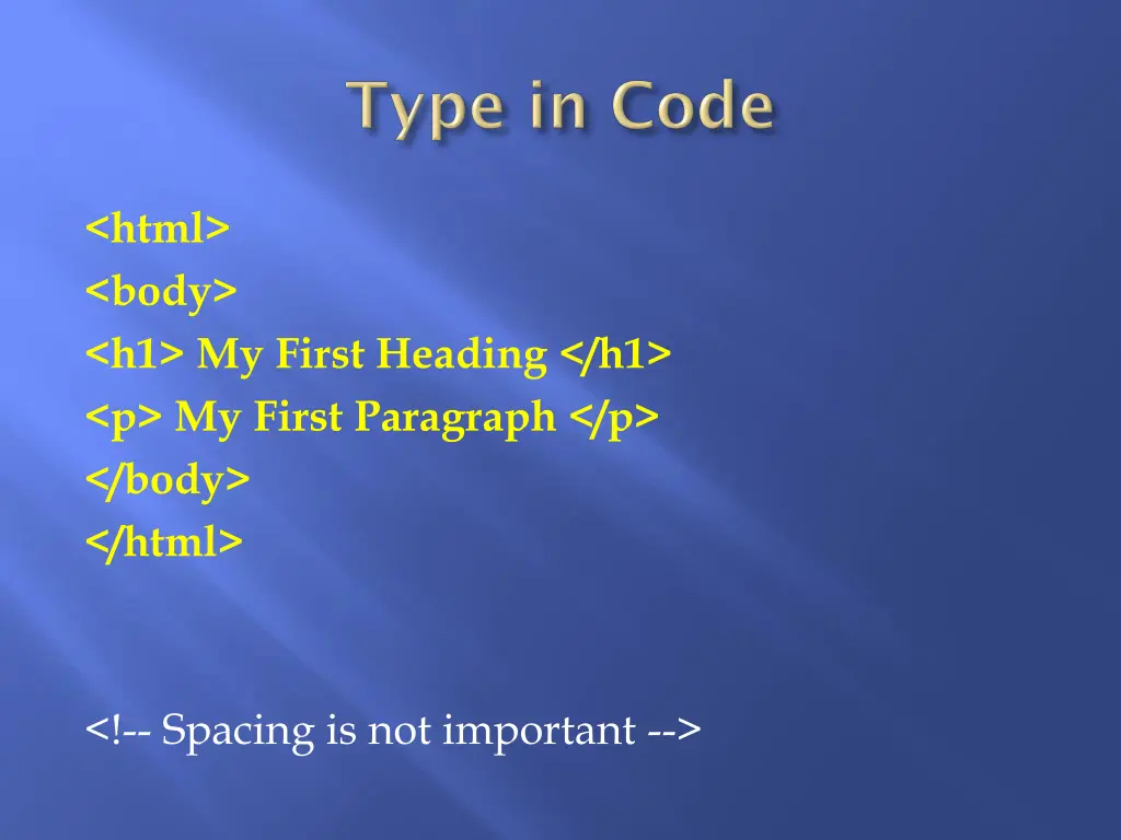 html body h1 my first heading h1 p my first 1