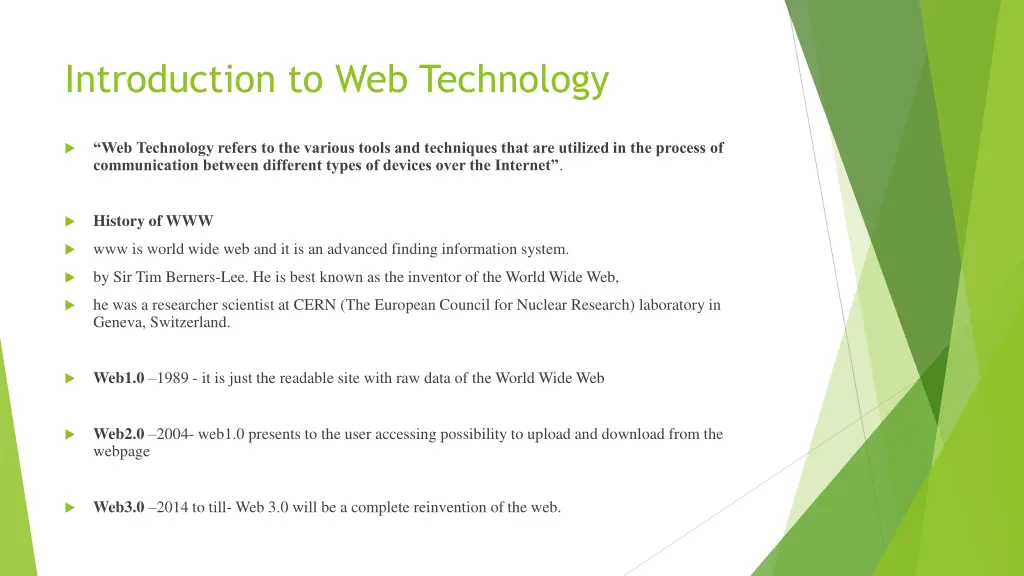 introduction to web technology