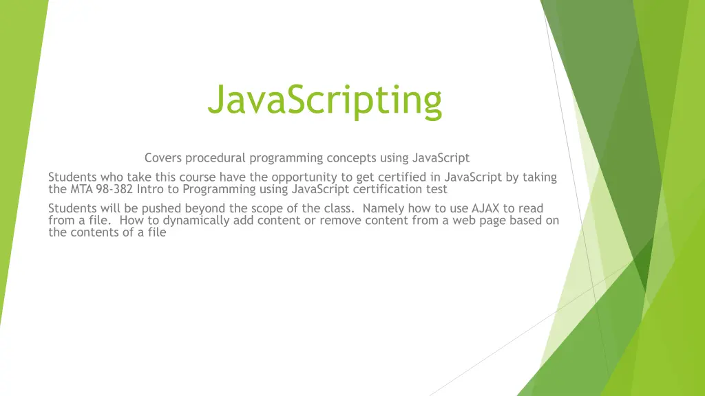 javascripting