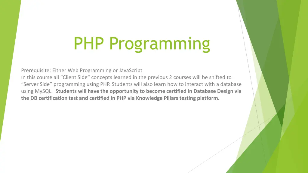 php programming