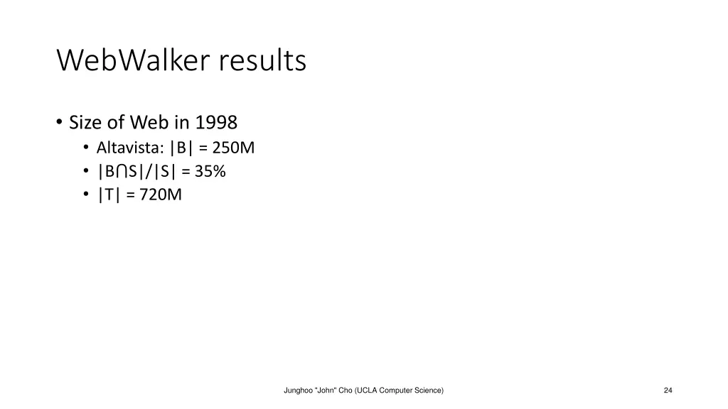 webwalker results