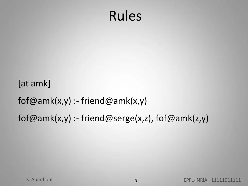 rules